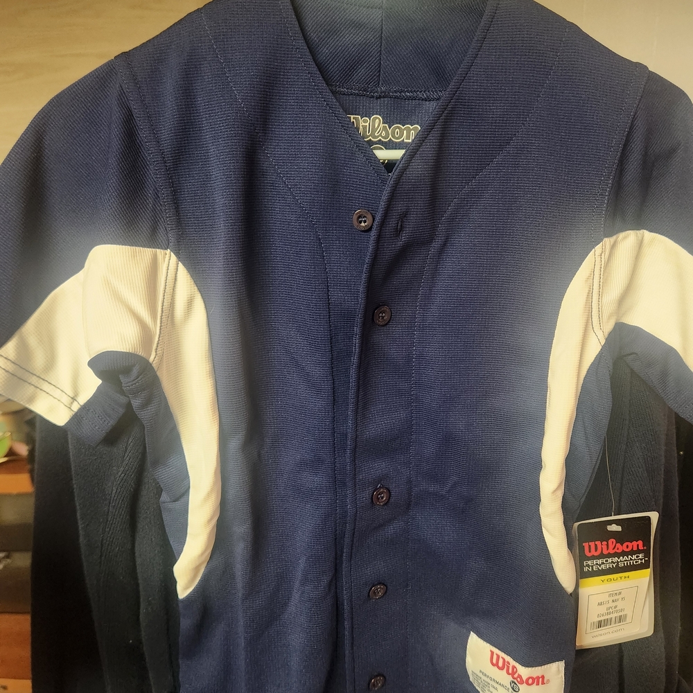 Wilson Youth Blue and White Sports Jersey